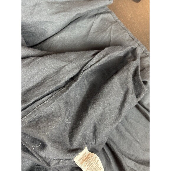 Free People Sunbeams Off Shoulder Mini Dress Black Small Embroidered Ruffled - Picture 15 of 16